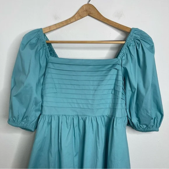 Eloquii Aqua Puff Sleeve Dress - Picture 6 of 15